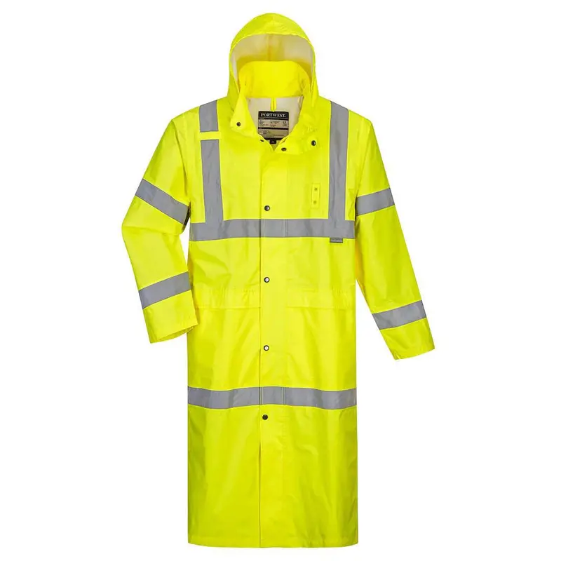 Portwest Hi-Vis 48" Long Rain Coat 1