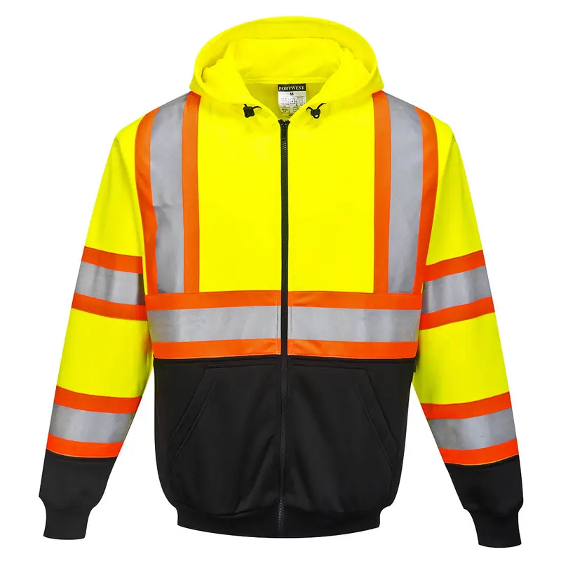 Portwest Men's Kansas Class 3 Zipped Hoodie 1