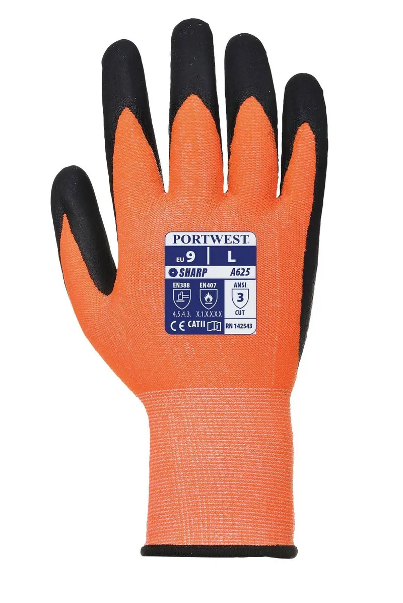 Portwest Vis-Tex Cut 5 Resistant Glove-Pu #A625 1