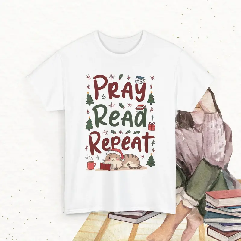 Pray Read Repeat Cotton Tshirts 4