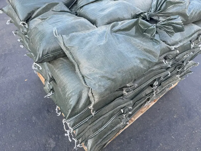 Pre-Filled Gravel Sandbags For Erosion Control - 14" X 26", 30 Lb Bags By Pallet 12