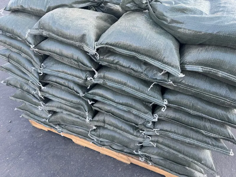 Pre-Filled Gravel Sandbags For Erosion Control - 14" X 26", 30 Lb Bags By Pallet 13