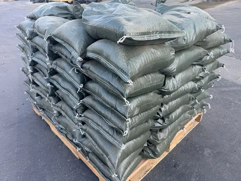 Pre-Filled Gravel Sandbags For Erosion Control - 14" X 26", 30 Lb Bags By Pallet 15