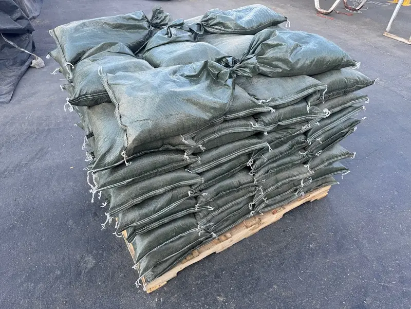 Pre-Filled Gravel Sandbags For Erosion Control - 14" X 26", 30 Lb Bags By Pallet 21