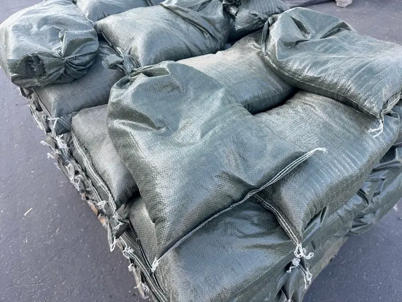 Pre-Filled Gravel Sandbags For Erosion Control - 14" X 26", 30 Lb Bags By Pallet 22