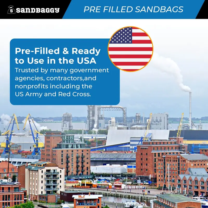 Pre-Filled Heavy Duty Sandbags For Flooding – 14” X 26”, 30Lb Bags By Pallet 3