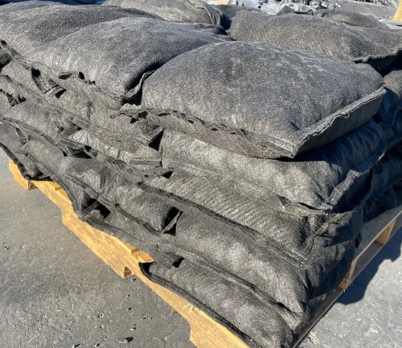Pre-Filled Non Woven Geotextile Sandbags For Flooding - 14” X 26”, 30 Lb Bags By Pallet 13