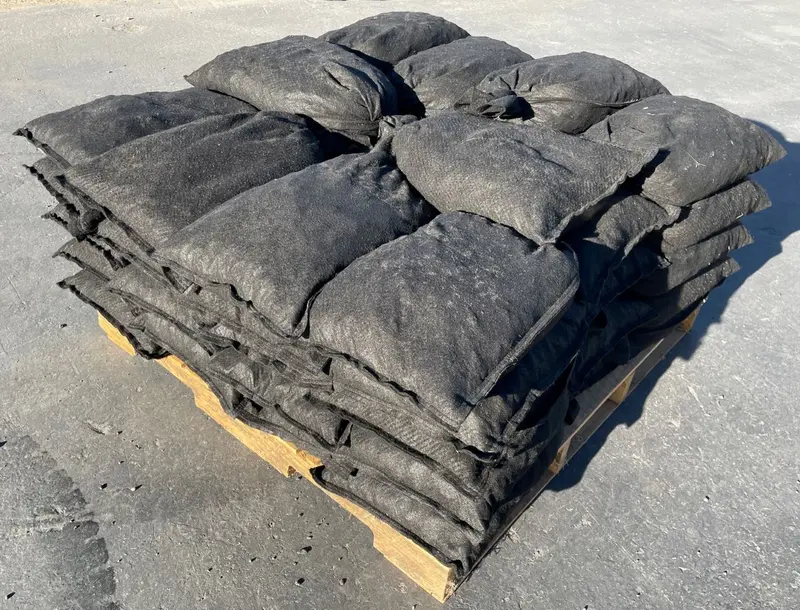 Pre-Filled Non Woven Geotextile Sandbags For Flooding - 14” X 26”, 30 Lb Bags By Pallet 14