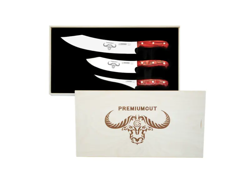 Premium Cut Chef Knifes "Red Diamond 3-Pcs Set" 1