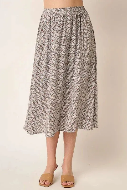 Printed Midi Skirt 1