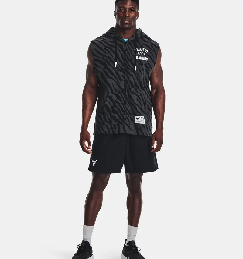 Project Rock Rival Fleece Printed Men's Sleeveless Full-Zip 1377444-001 5