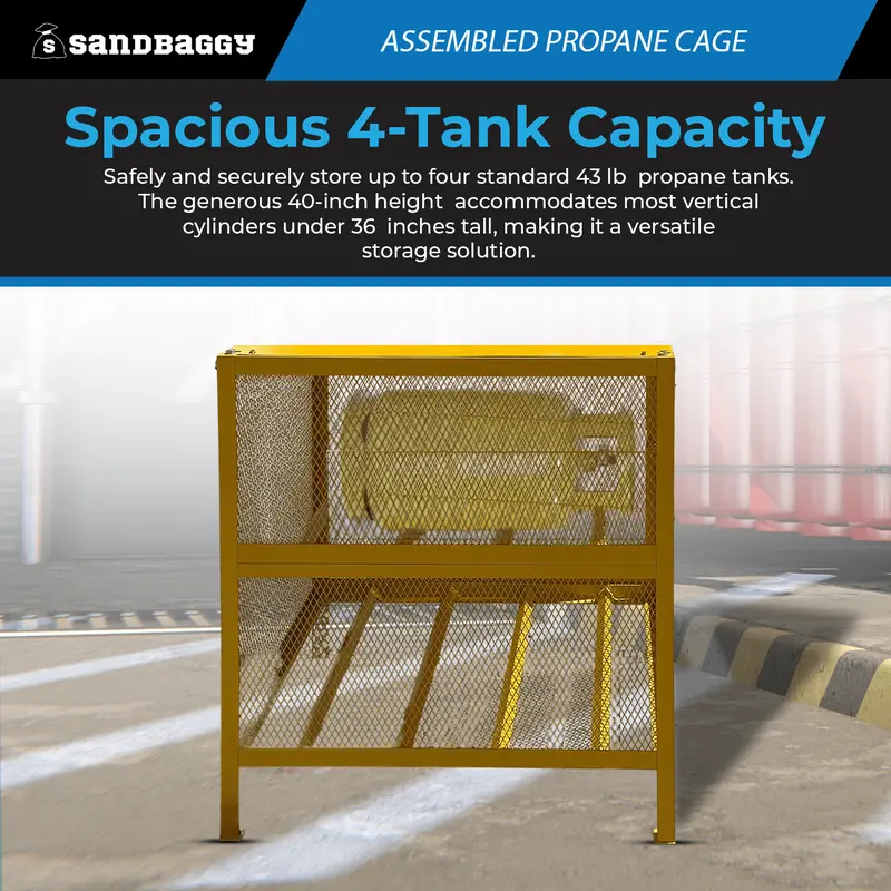 Propane Tank Cage | Gas Cylinder Cabinet - Assembled 3