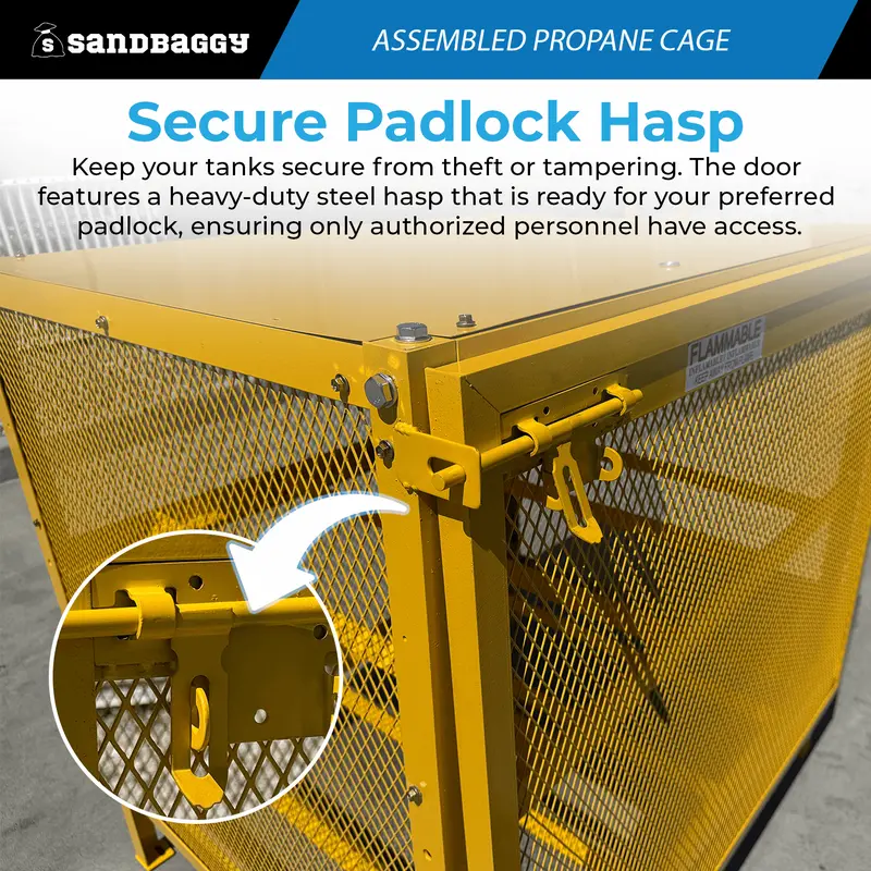 Propane Tank Cage | Gas Cylinder Cabinet - Assembled 5