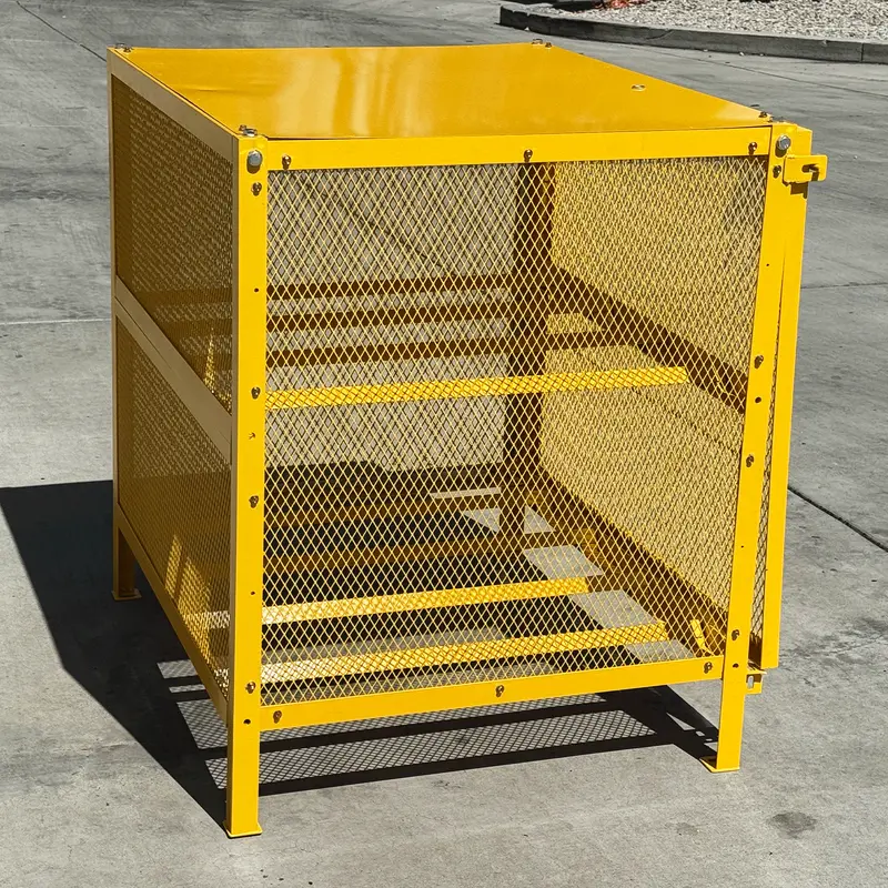 Propane Tank Cage | Gas Cylinder Cabinet - Assembled 9