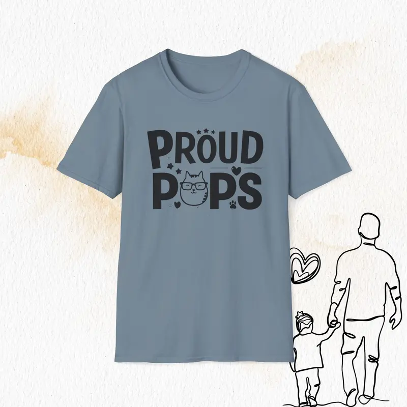 Proud Pops Cotton Men T-Shirt 13