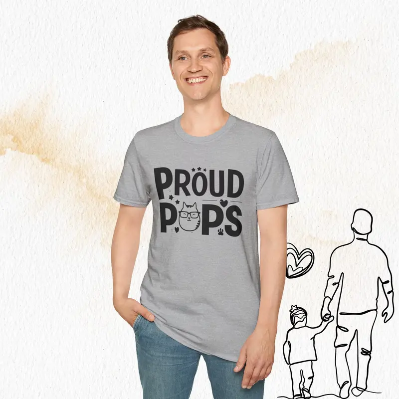 Proud Pops Cotton Men T-Shirt 16