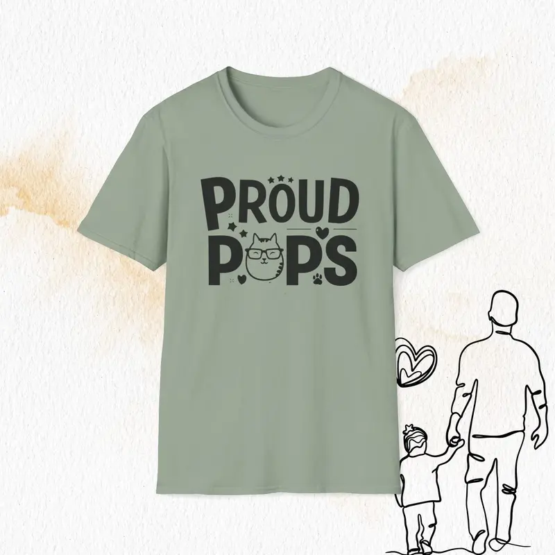 Proud Pops Cotton Men T-Shirt 17