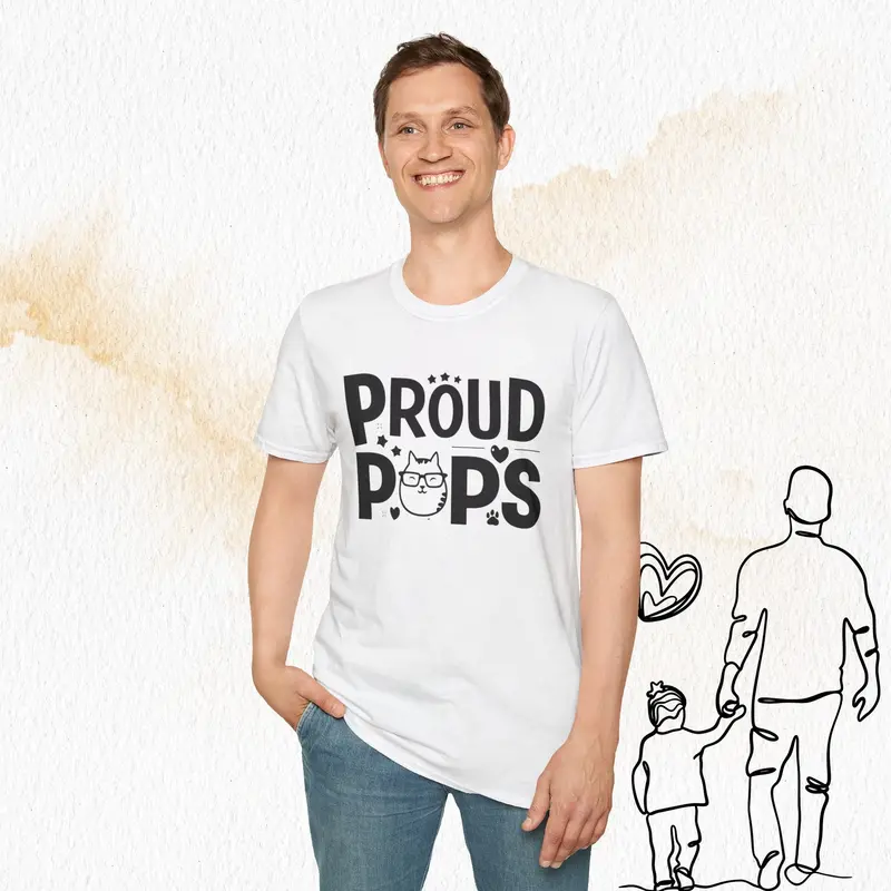 Proud Pops Cotton Men T-Shirt 17