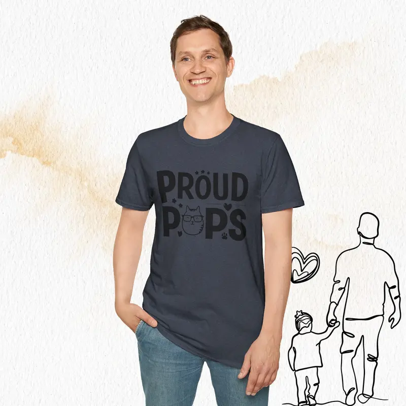 Proud Pops Cotton Men T-Shirt 18