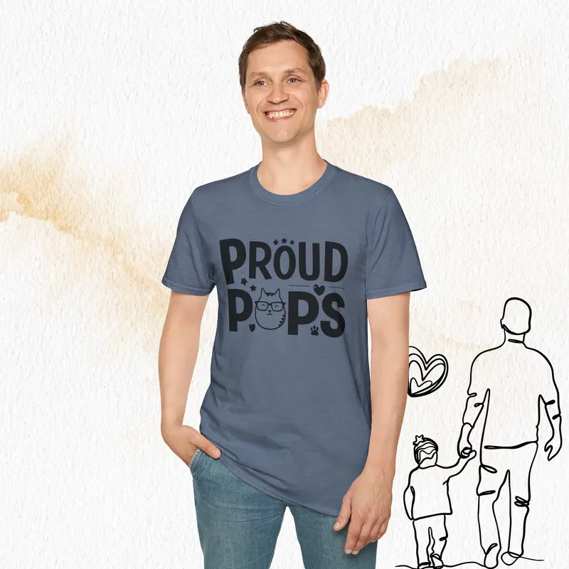 Proud Pops Cotton Men T-Shirt 19