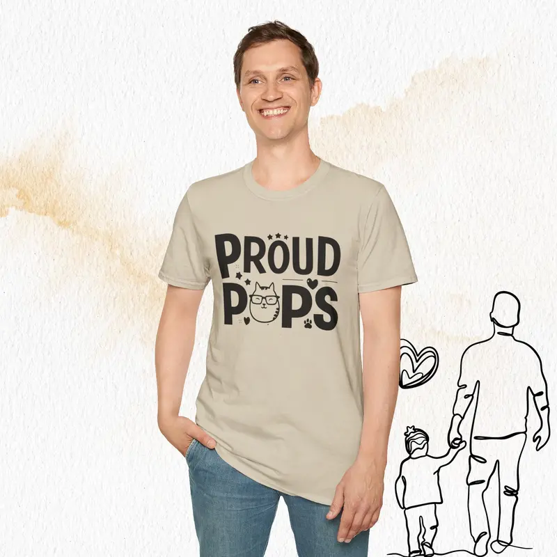 Proud Pops Cotton Men T-Shirt 20