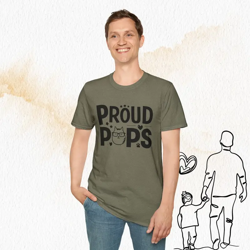 Proud Pops Cotton Men T-Shirt 21