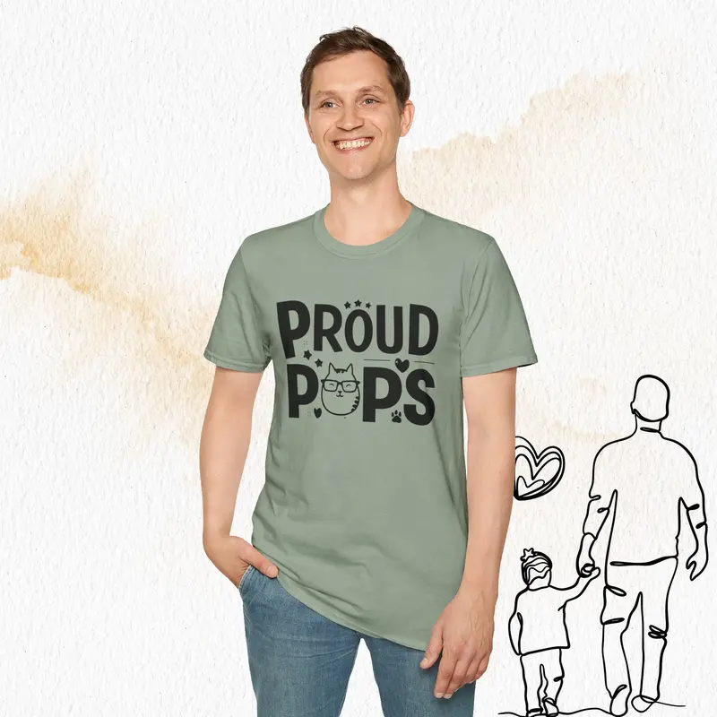 Proud Pops Cotton Men T-Shirt 22