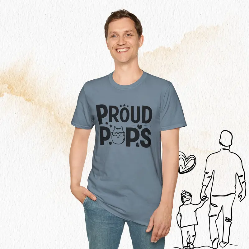 Proud Pops Cotton Men T-Shirt 26