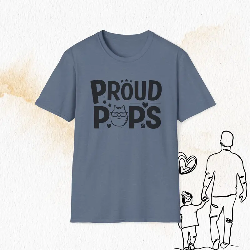 Proud Pops Cotton Men T-Shirt 8