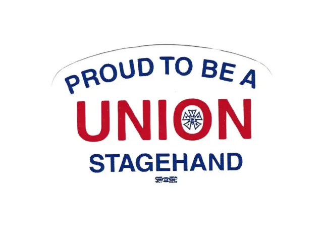 Proud To Be Union Stagehand Hard Hat Sticker #Hs-Ptb-Sh 1
