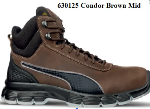Puma Mens Condor Brown Mid Astm Sd Sr #630125 1