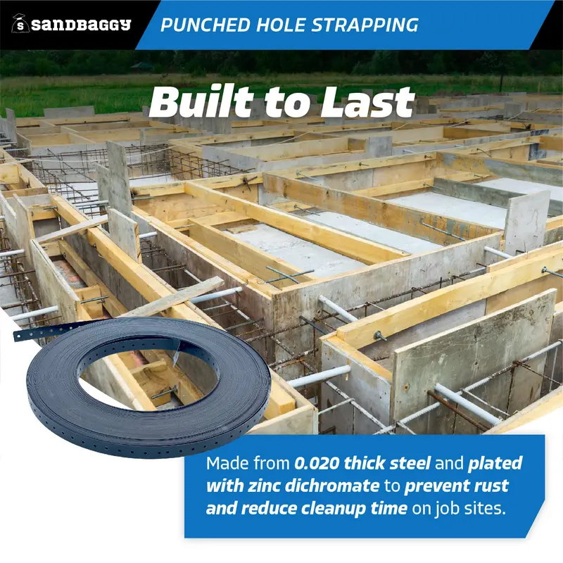 Punched Hole Strapping - Heavy-Duty Perforated Metal Strap 3