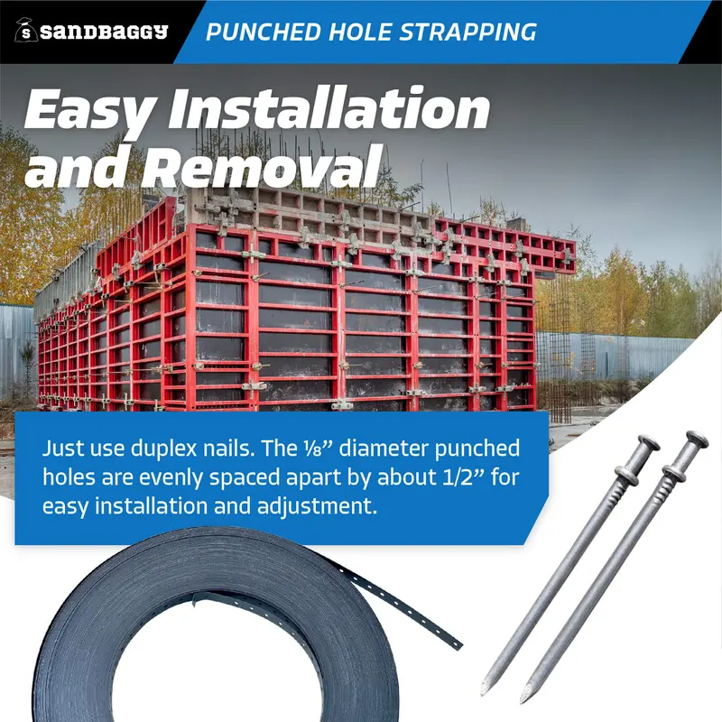Punched Hole Strapping - Heavy-Duty Perforated Metal Strap 6