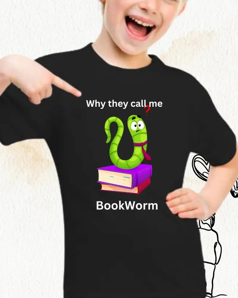 Purrfectly Bookish Kid Cotton Tshirt 5