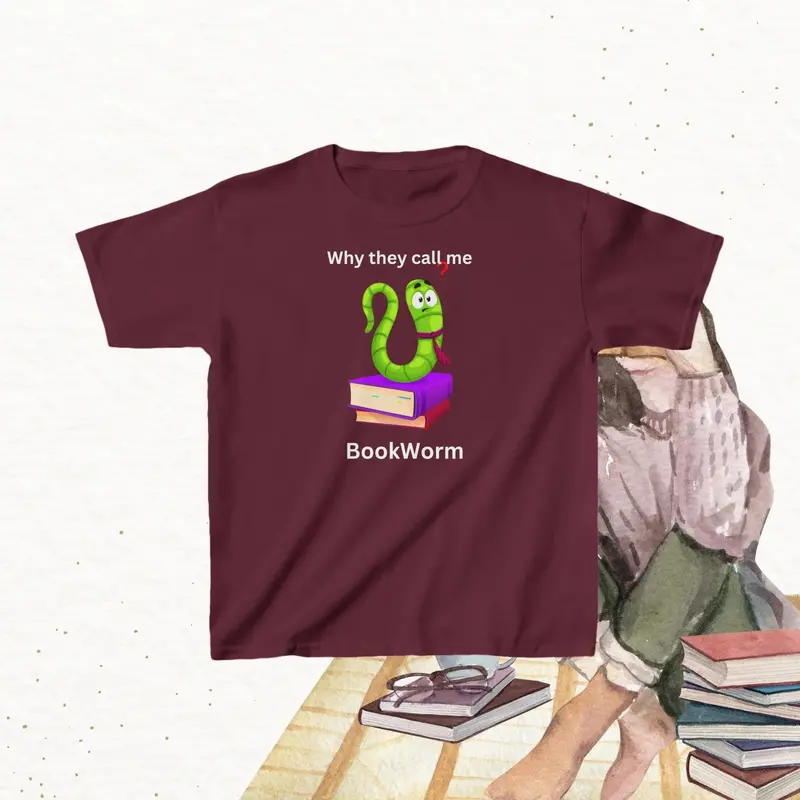 Purrfectly Bookish Kid Cotton Tshirt 8
