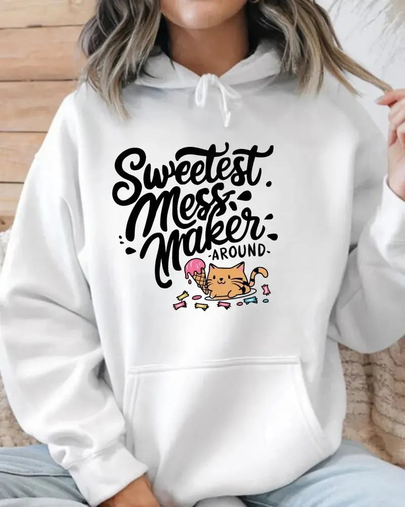 Purrfectly Pampered Unisex Heavy Cotton Hoodie 1