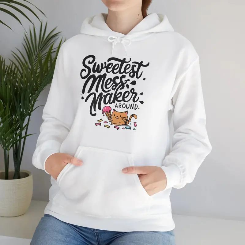 Purrfectly Pampered Unisex Heavy Cotton Hoodie 11