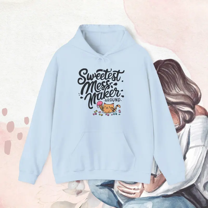 Purrfectly Pampered Unisex Heavy Cotton Hoodie 11
