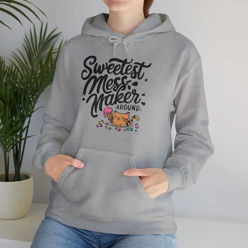 Purrfectly Pampered Unisex Heavy Cotton Hoodie 12