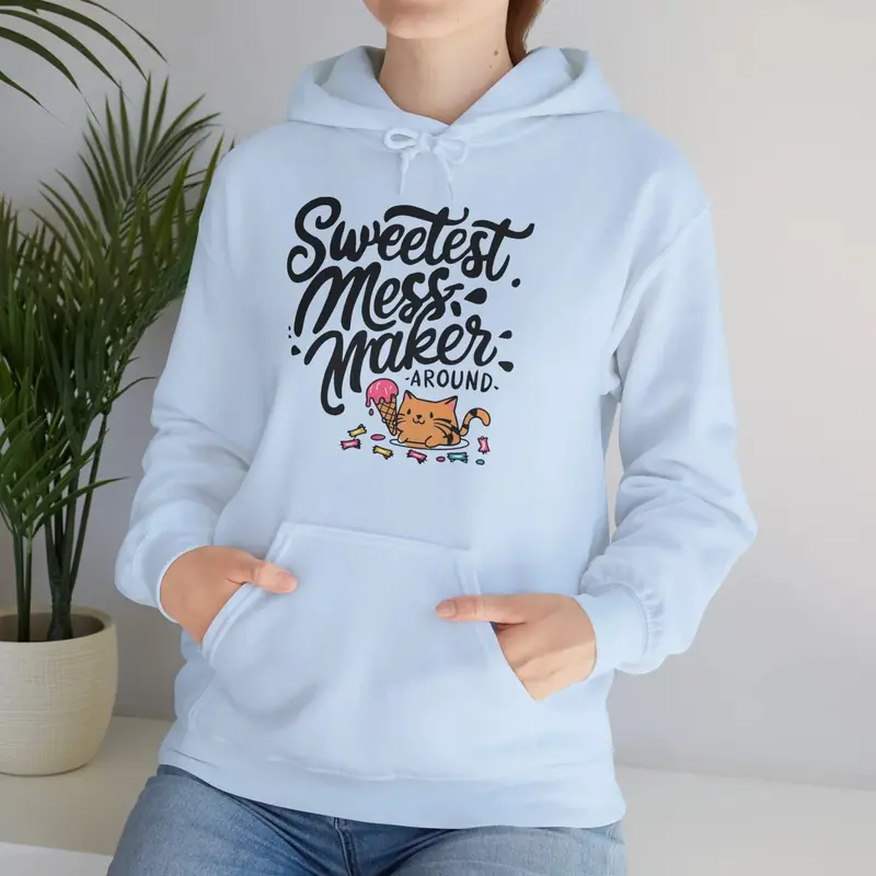 Purrfectly Pampered Unisex Heavy Cotton Hoodie 13