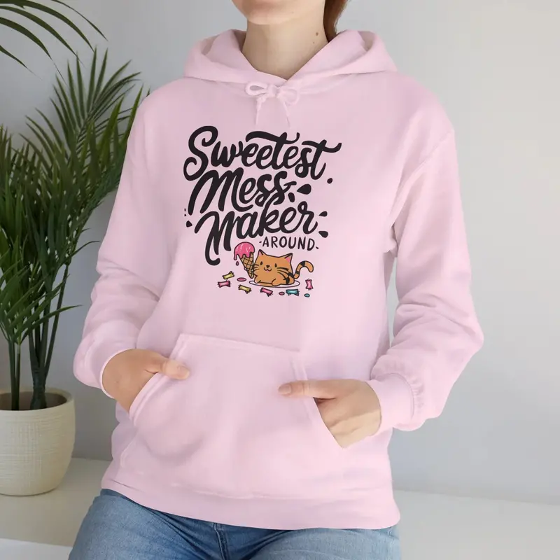 Purrfectly Pampered Unisex Heavy Cotton Hoodie 14