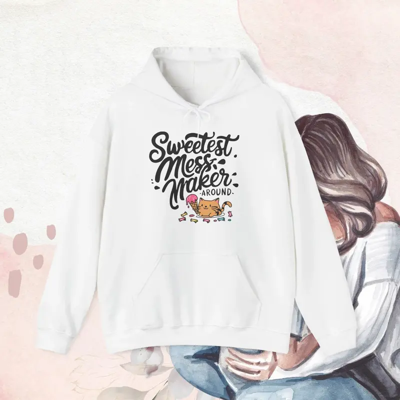 Purrfectly Pampered Unisex Heavy Cotton Hoodie 3