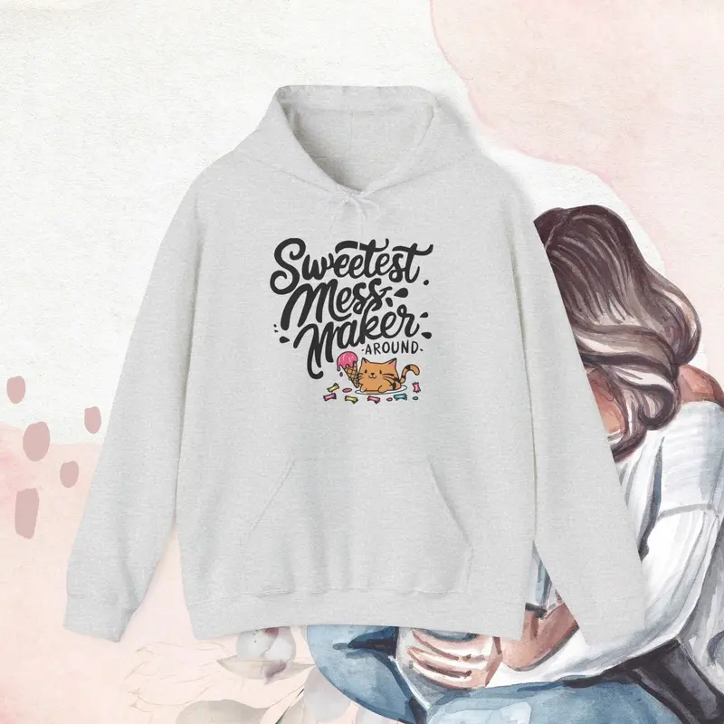 Purrfectly Pampered Unisex Heavy Cotton Hoodie 6