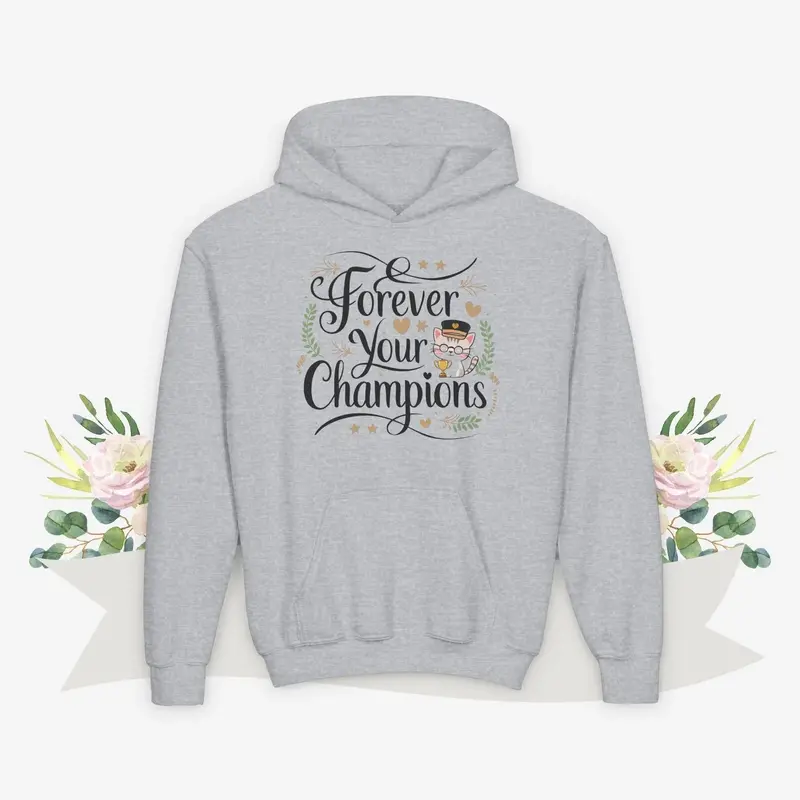 Purrfectly Pampered Youth Heavy Blend Hoodie 5