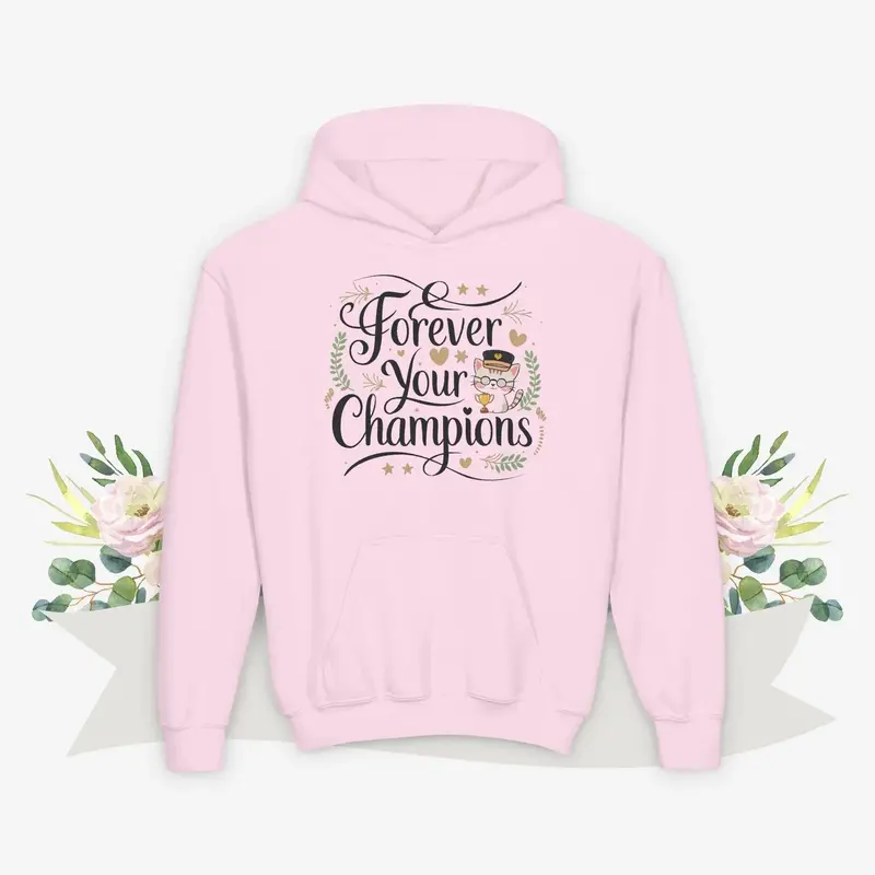 Purrfectly Pampered Youth Heavy Blend Hoodie 6