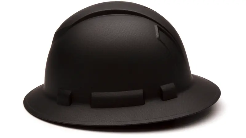 Pyramex Full Brim Graphite Hard Hat_Black Matte 1