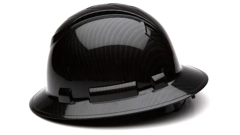 Pyramex Full Brim Graphite Hard Hat_Black Shiny 1