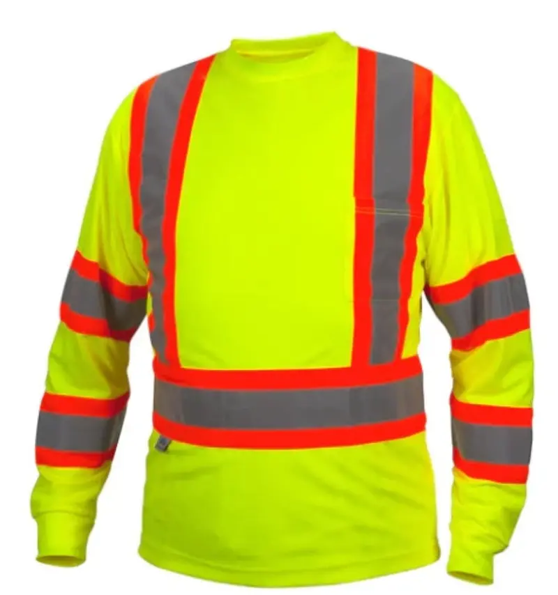 Pyramex Hi-Vis Class 3 Long Sleeve T-Shirt 1