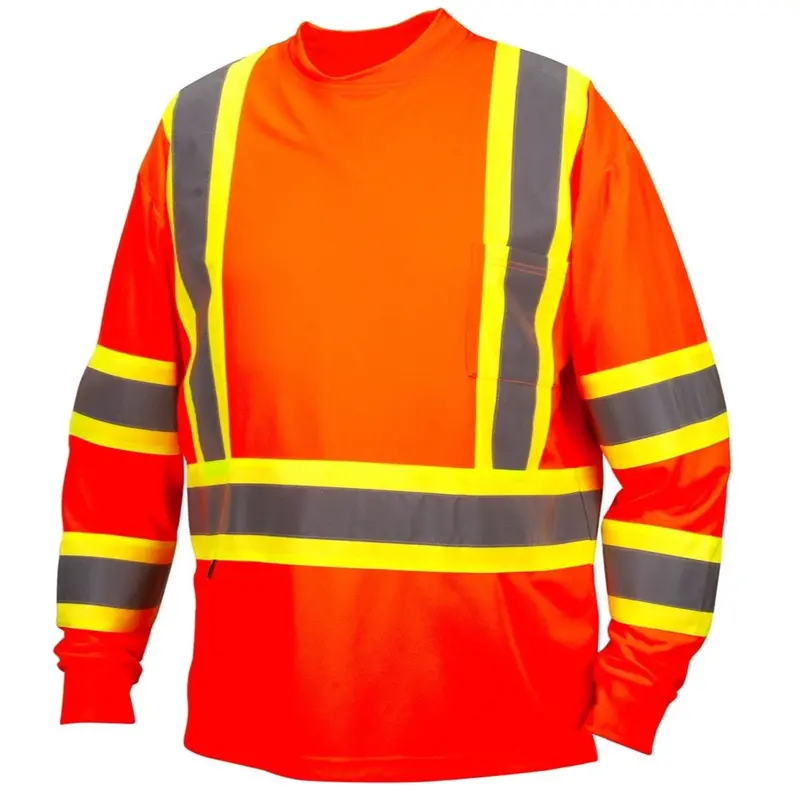 Pyramex Men's Hi-Vis Long Sleeve Shirt 1