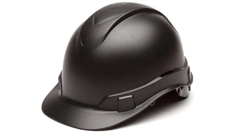 Pyramex Ridgeline Style Graphite Hard Hat_Black Matte 1
